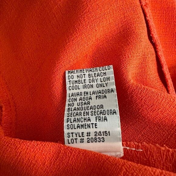 DRESSBARN Orange Midi Dress - Picture 12 of 14